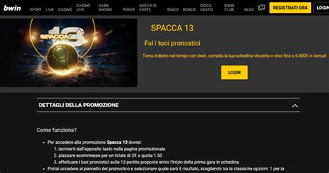bwin scommesse sportive|bwin spacca13.
